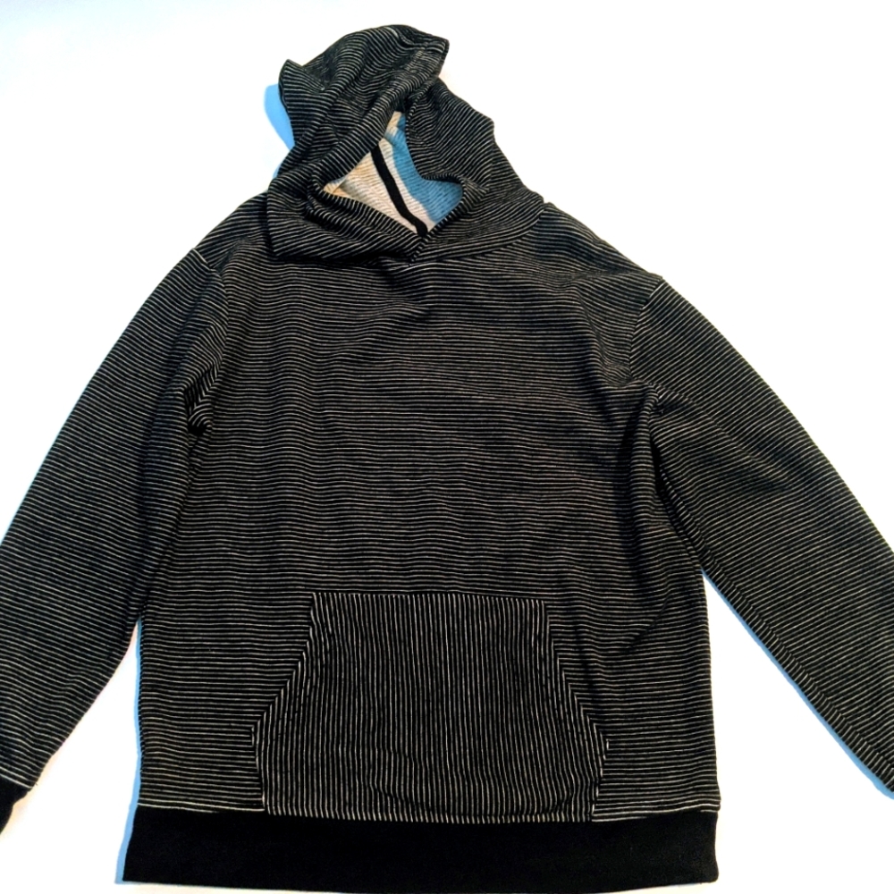 Art Class Black & White Stripe Hoodie Sz 12/14